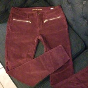 Michael Kors burgundy pants
